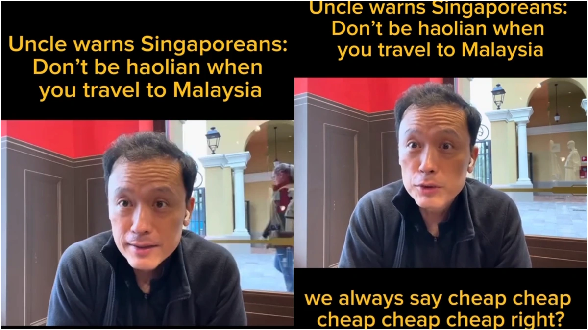 Singaporean said dont be haolian when you travel to Johor