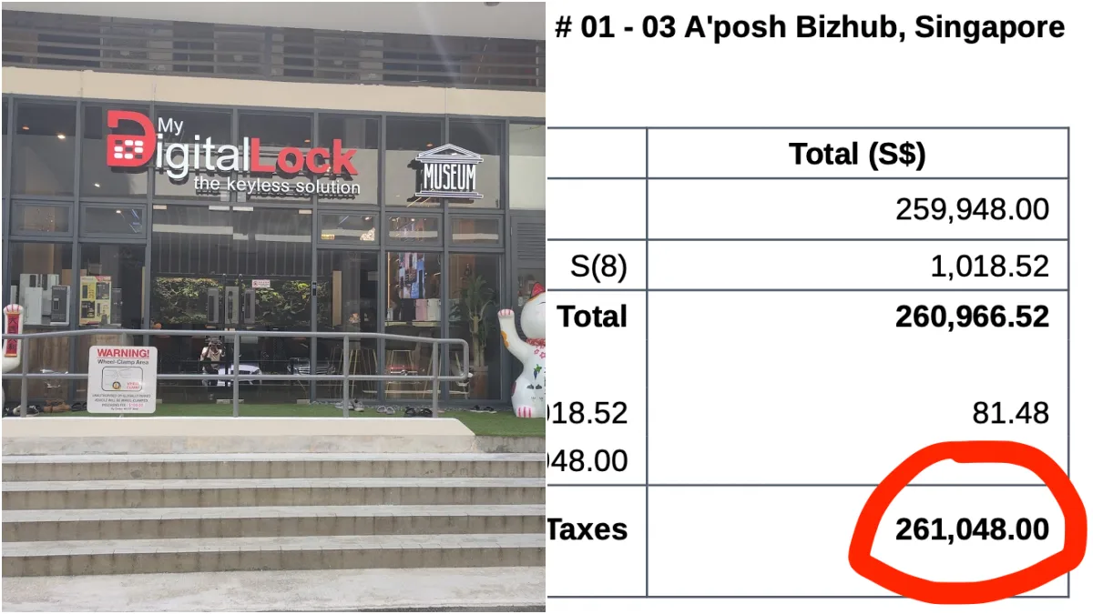 Digital lock closed out Yishun