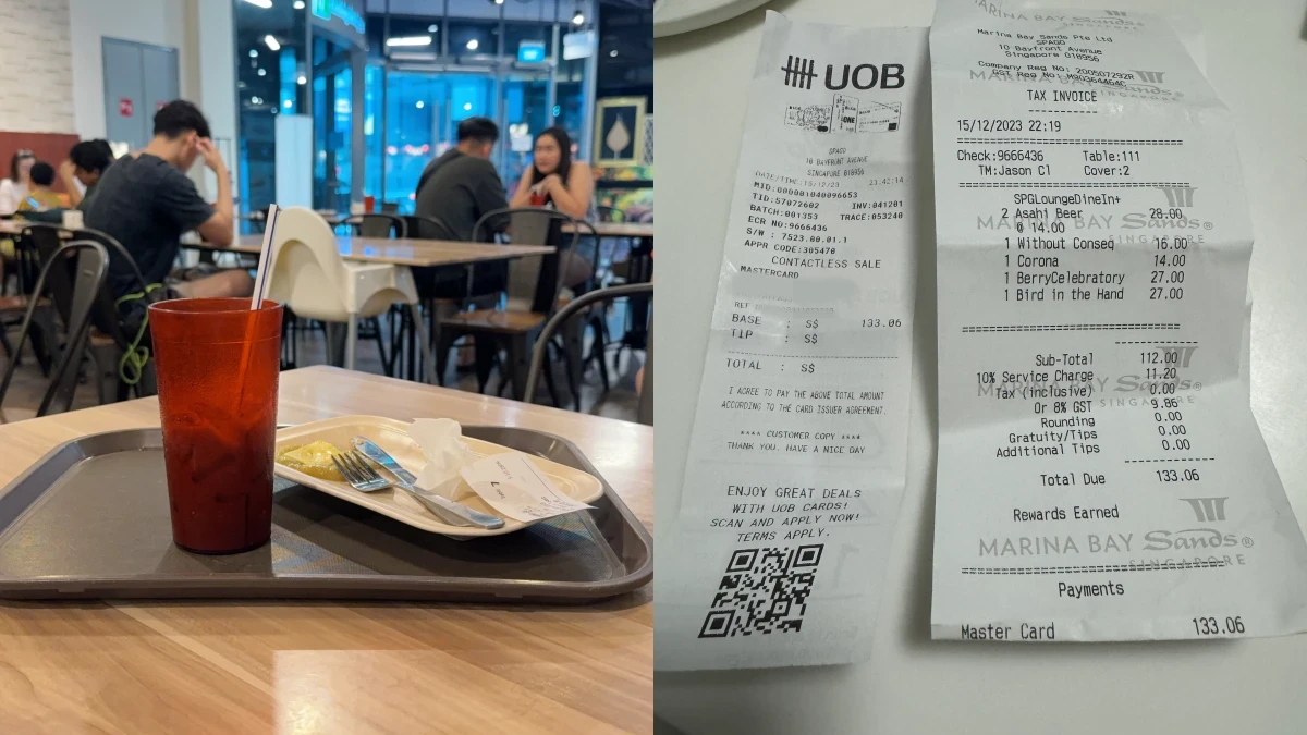 Singapore service charged 10%