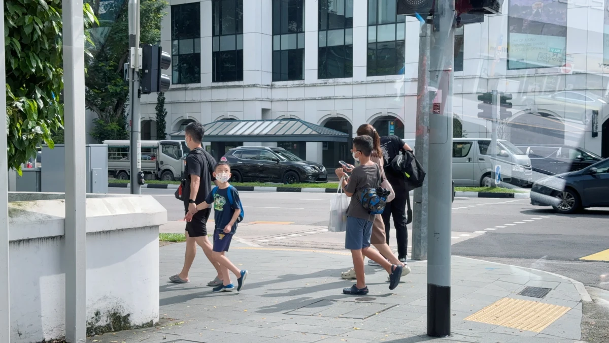 Family of four in Singapore